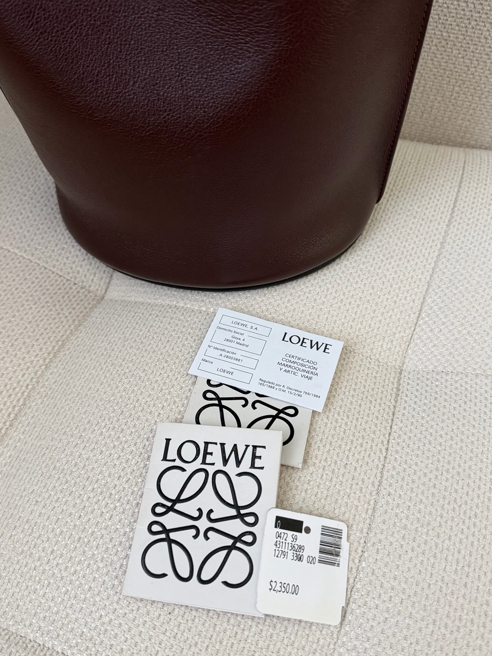 Loewe Gate Bucket Bag in Brown with Braided Handle - Picture 6 of 8